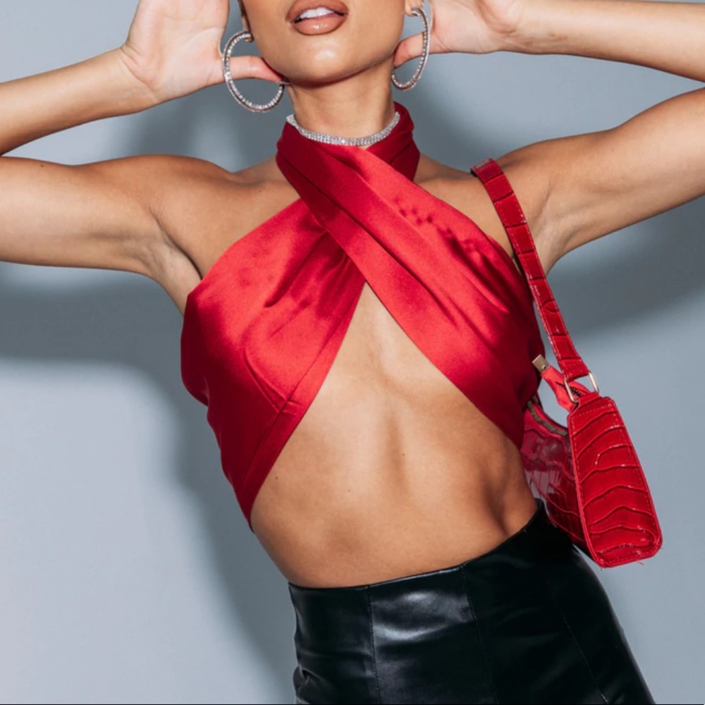 Princess Polly Saxon Top Red